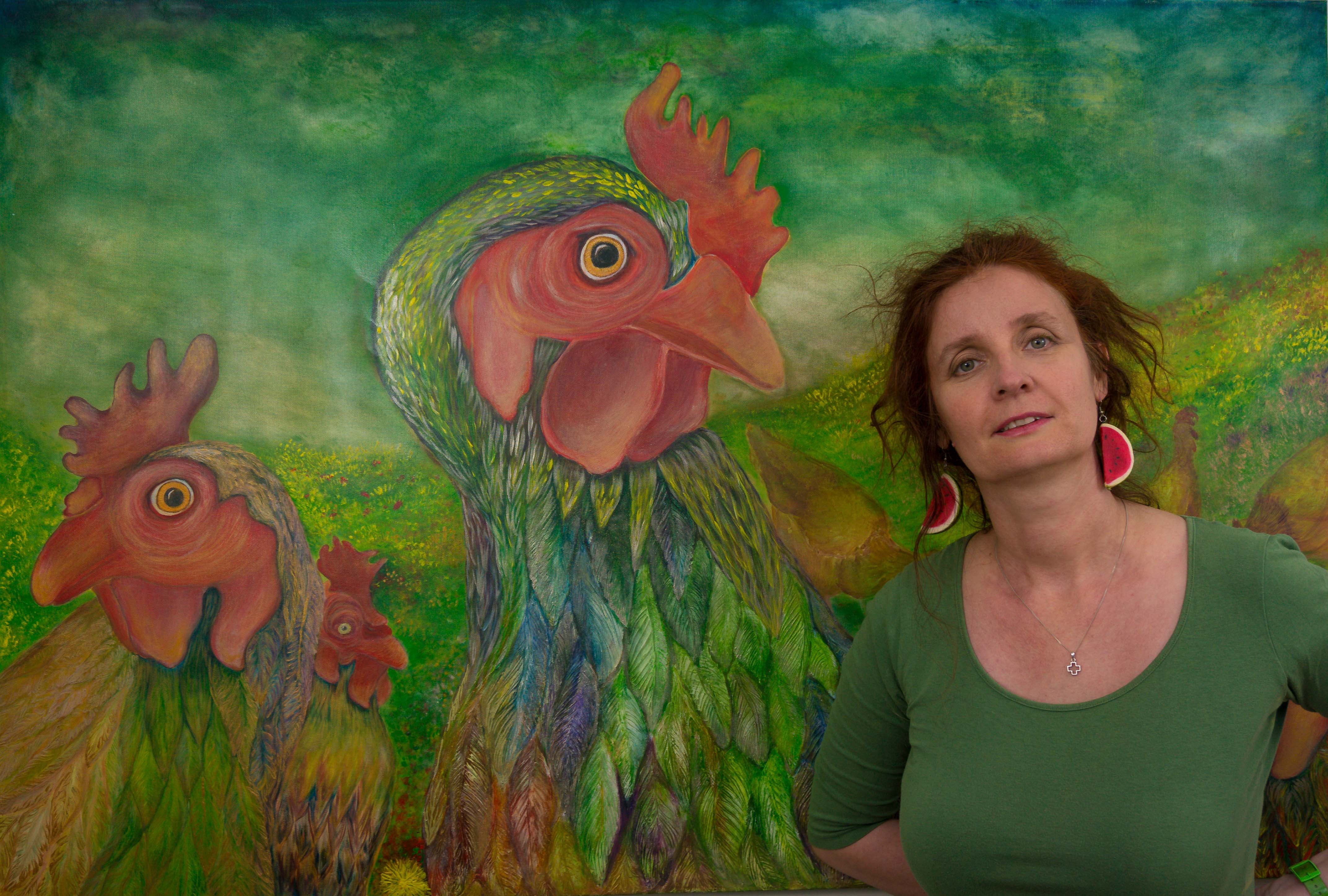 Me and my Flag Piece – Hens Revolution is coming