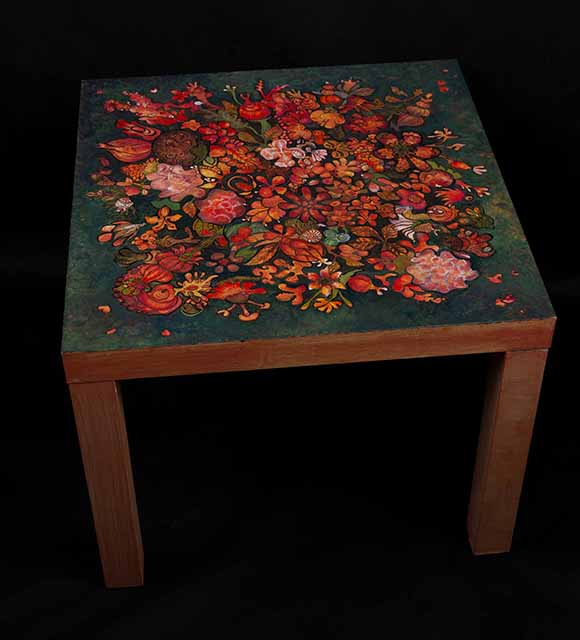Home Decor example - Painted Ikea Lack Table